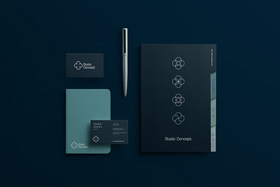 Static concept brand brandidentity branding design female identity logo mark stationery