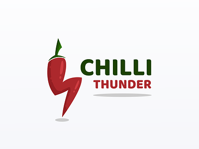 Chilli and Thunder Logo Combination bolt logo brand branding chilli chilli logo color design illustration logo logo combination logo designer prio hans storm logo thuder logo thunder typography vector