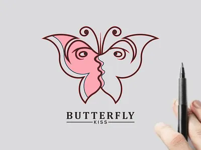 butterfly branding butterfl design graphic design illustration kiss logo motion graphics typography ui ux vector