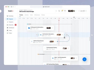 Project Roadmap UI 3d animation branding dashboard design enterprise fortune500 galaxy graphic design halolab jira kit8 motion graphics project management projects roadmap saas ui ui8 ux