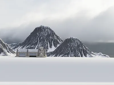 Snowy Landscape 3d animation branding design metverse vr