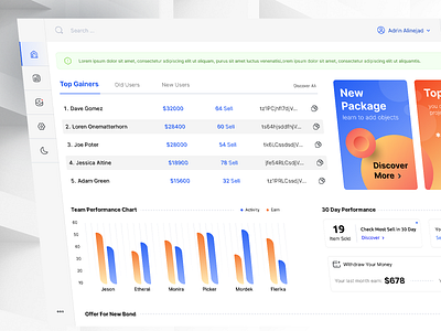 Minimal and Modern Dashboard analytic dashboard analytic design clean creative dashboard dashboard design design inspiration menu bar minimal modern ui ux web app website