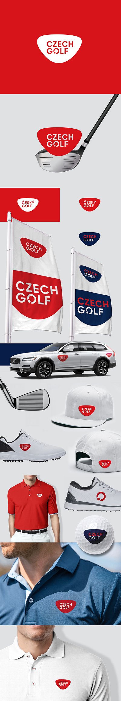 Logo & Branding / CZECH GOLF branding corporate identity design graphic design logo logo design vector visual identity