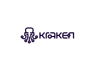 Kraken branding character design illustration it kraken lettering logo logotype octopus