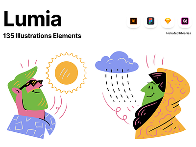 Lumia Illustrations avatars design elements graphic design illustration illustrations people vector