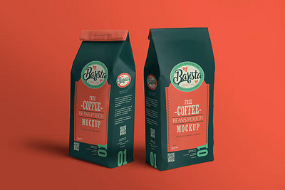 Coffee Pouch Mockups 3d branding coffee pouch design graphic design illustration logo mockup packaging packaging design pouch ux ziplock