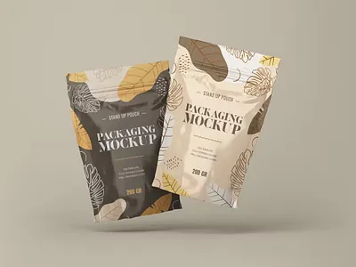 Ziplock Pouch Packaging Mockup app branding cute design illustration logo mockup packaging packaging design pouch pouch packaging