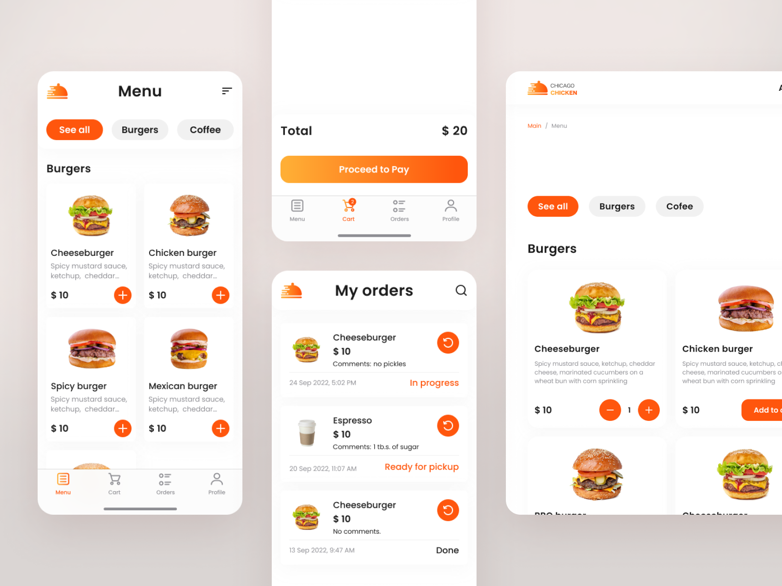 Food Delivery App & Website Design by Alona Korian 🇺🇦 on Dribbble