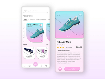 Store Shoes - Mobile app 3d app app interface design app ui app ux design bitmate studio fashionstyle nike app ui online shopping app shoes app design shoes app interface shopping shopping app ui shose app ui shose app ux shose store app shosestyle store app store shoes store shoes mobile app ui designer