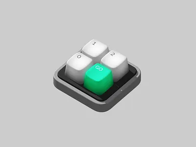 Numpad 3d animation illustration spline spline.design