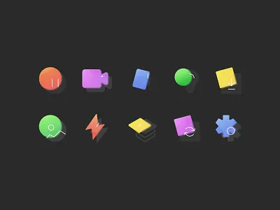 Icons creative design figma glass icon icon icon set icons illustration