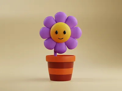 Cute Buddy 3d blender flower nature plant