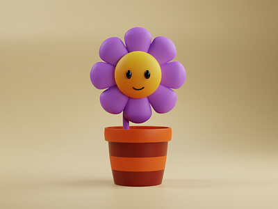 Cute Buddy 3d blender flower nature plant