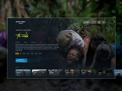 Amazon Prime Stream Page amazon prime series page stream page ui web tv
