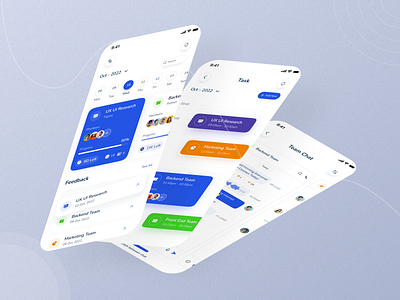 SaaS - Task Management Mobile App android app animation app design branding card chat crm fintech ios app management minimal design mobile app product design saas task management trending design ui ui design ux