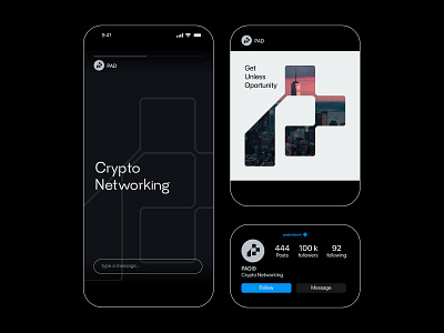 PAD® - Brand Identity bitcoin blockchain brand identity branding crypto cryptocurrency design illustration logo minimalism pad simple ui user interface