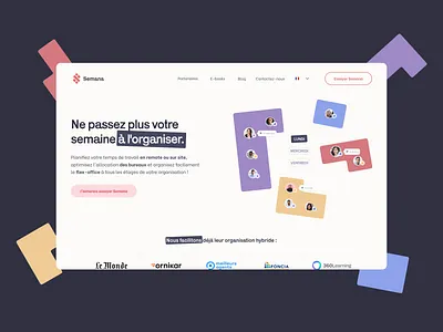 Semana - Website blocks branding figma landing lego ui ux web website