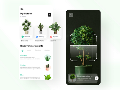 My Plant App design eco green my my plant nature plant trend ui ui design uidesign uiux ux uxdesign