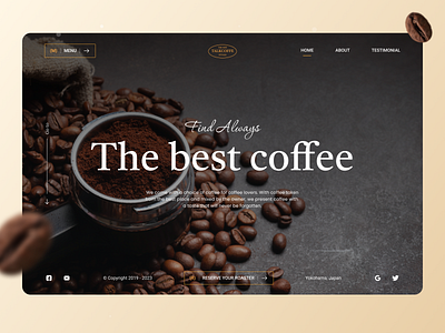 coffetalk - coffe website | sunnyday aestethic brown cafe clean coffe coworking space design graphic design landing page minimalism minimalist modern picture product design relax ui ux web website working space
