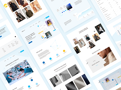 Website Design Concept - Kutesmart b2c business c2m cloth clothing color fashion landing page manufacture minimal modern online shop sales shopping supplier ui ux wearing website website design wed design