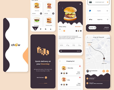 Chaw branding delivery design food graphic design illustration logo tracking typography ui ux vector