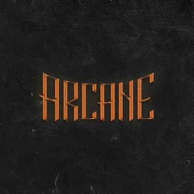 ARCANE arcane black branding design gold inspiration letter lettering logo vector