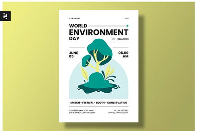 FREE Environment Day Flyer Set aesthetic animation branding catalog clean day flyer design environment environment day flyer flyer set global graphic design illustration indesign magazine motion graphics print printable template