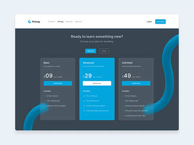 Pricing Table Page Design app apps case study clean design interaction interface price price table product design table ui ux