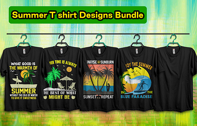 🌅🌅 Summer T Shirt Designs Bundle 🌅🌅