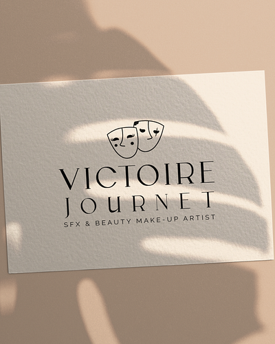 Make-Up Artist Logo artist brand design branding illustration logo logo design logo inspo make up artist mockup theatre masks vector