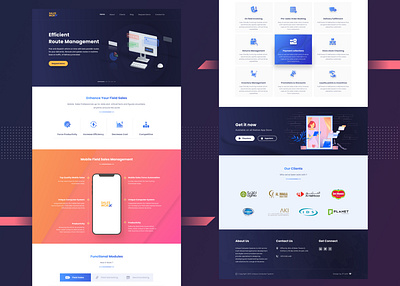 Landing Page - Company 3d animation graphic design landing page logo ui ui desing uiux web landing page web page