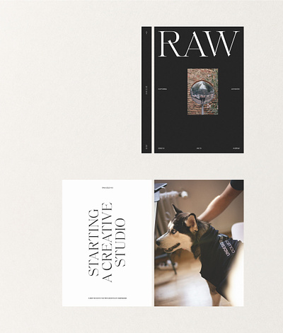 RAW — Visual Identity & Editorial Design corporate design design studio editorial identity photographer photography portfolio