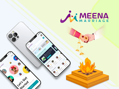 Marriage mobile app animation branding design graphic design illustration logo marriage app development motion graphics ui ux vector