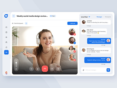 Google Duo Redesign - Uplabs Challenge call calling chat conference conversation design duo google people redesign ui design uiux video video calling web web app web design