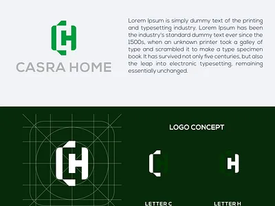 CH logo concept app branding design icon illustration logo typography vector