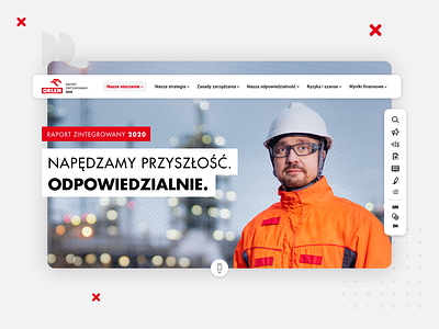 ORLEN Integrated Report 2020 3d agency charts data data visualization design golden goldengrid grid report tables ui ux