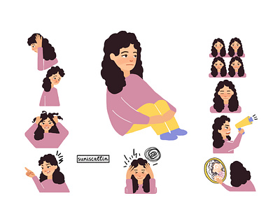 Symptoms of Borderline Personality Disorder 2d art character design characters design illustration