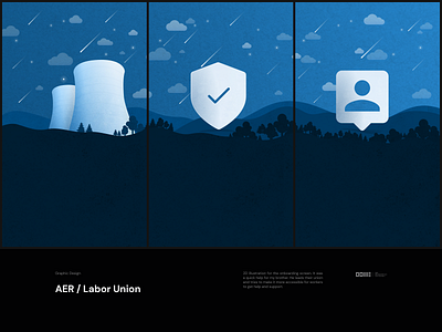 Onboarding Illustration 2d blue branding dark mode design graphic design illustration night onboarding vector