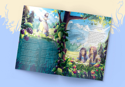 Storytime magazine book character character design children childrensbook childrensmagazine cute design digital art digital illustration editorial forest house illustration landscape magazine summer sun sunrise