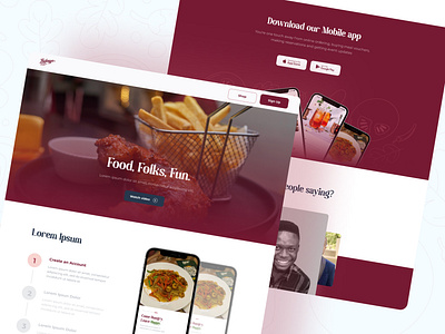 Indeego Restaurant and Lounge Landing Page app ui branding clean design figma illustration interface interfacedesign landing page landing page ui logo mobile app design ui uiux user interface web ui