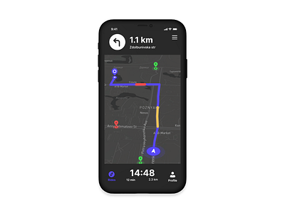 DailyUI #029. Map 029 29 day app car clean dailyui dailyui29 dark theme dark ui google maps map map app mobile navigation taxi uber ui ux waze