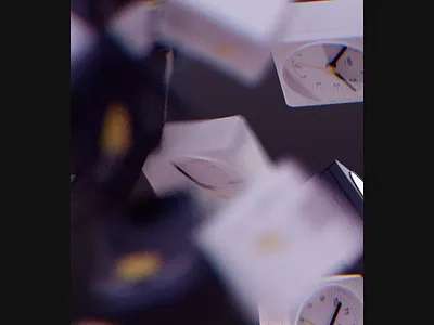 Buongiorno 3d alarm animation braun c4d cinema4d clock loop morning motion