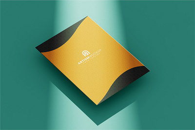 Flyer Mockup brand branding company design flyer identity layered logo logos mockup poster product stationery