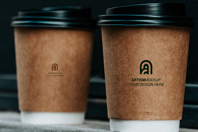 Drink Can Coffee Mockup branding can coffee company design drink layered logo mockup packaging product