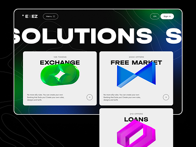 EXEZ banking bitcoin crypto cryptocurrency design etherium exchange fintech landing landingpage nft ui uiux ux web web design webpage website