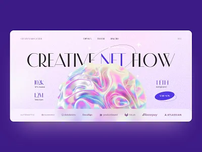 NFT landing 3d bitcoin blo coin concept crypto design eth figma graphic design landing mint nft opensea token ui website