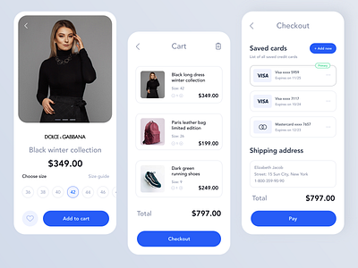 Credit card checkout page app branding checkout checkoutpage clean creditcard dailyui dailyui002 design graphic design illustration logo minimal mobile ui