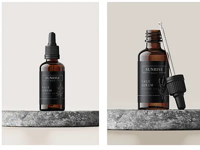 Sunrise - Branding, Logo, Packaging Design - Graphic Designer brand branding concept cosmetic design graphic design illustration serum skincare