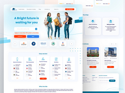 Burstap Web Design blueway blueway agency college design digital marketing education graphic design ui univerisity web design