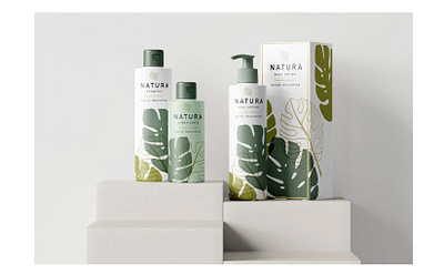 Natura Skincare - Branding, Labels, Logo, Packaging Design bottle brand branding concept design graphic design illustration label logo skincare